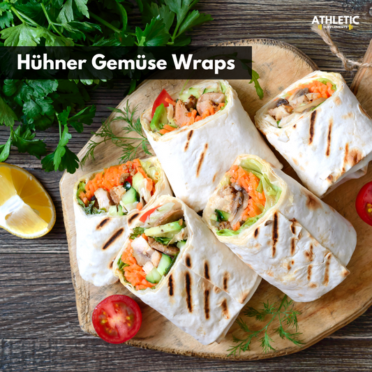 Low-Carb Hähnchen-Gemüse-Wraps
