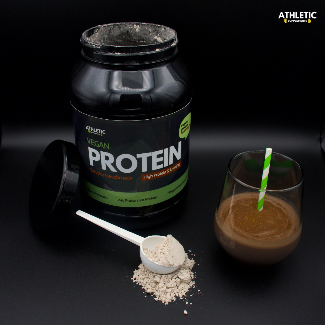 Vegan Protein Schoko 500g - Athletic Supplements