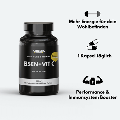 Eisen + Vitamin C Kapseln Pure