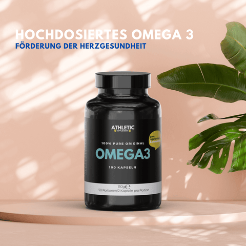 Omega 3 Kapseln Pure – hochwertiges Omega-3 für Herz, Gehirn & Immunsystem zur Unterstützung eines aktiven Lebensstils