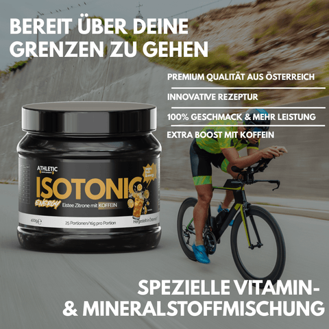 Isotonic Drink mit Koffein - Carbloader Eistee Zitrone 400g