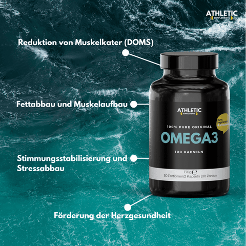 Omega 3 Kapseln Pure 100 Stück – hochwertiges Omega-3 für Herz, Gehirn & Immunsystem