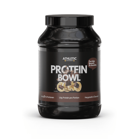 Athletic Supplements Protein Bowl Schoko Banane 600 g – Porridge mit Banane und Kakao