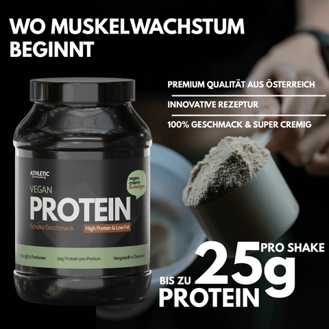 Vegan Protein Schoko – pflanzliches Eiweiß mit Schokogeschmack 