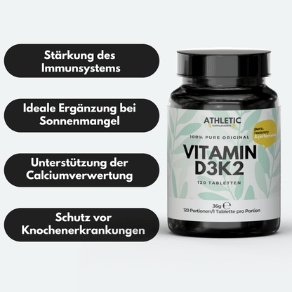 Vitamin D3 K2 Tablets Pure