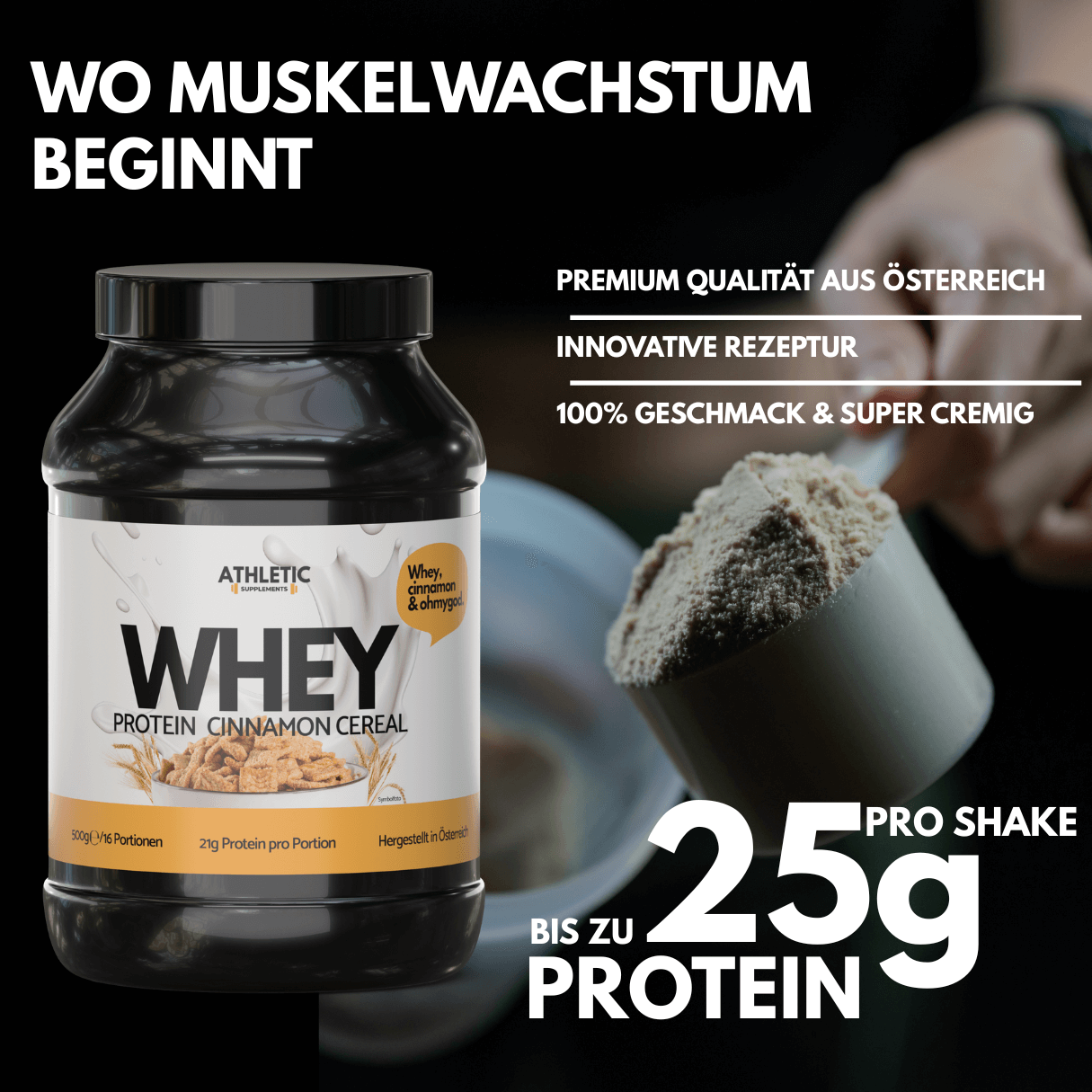 Whey Protein Cinnamon Cereal 500g