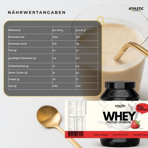 Whey Protein Erdbeere 500g
