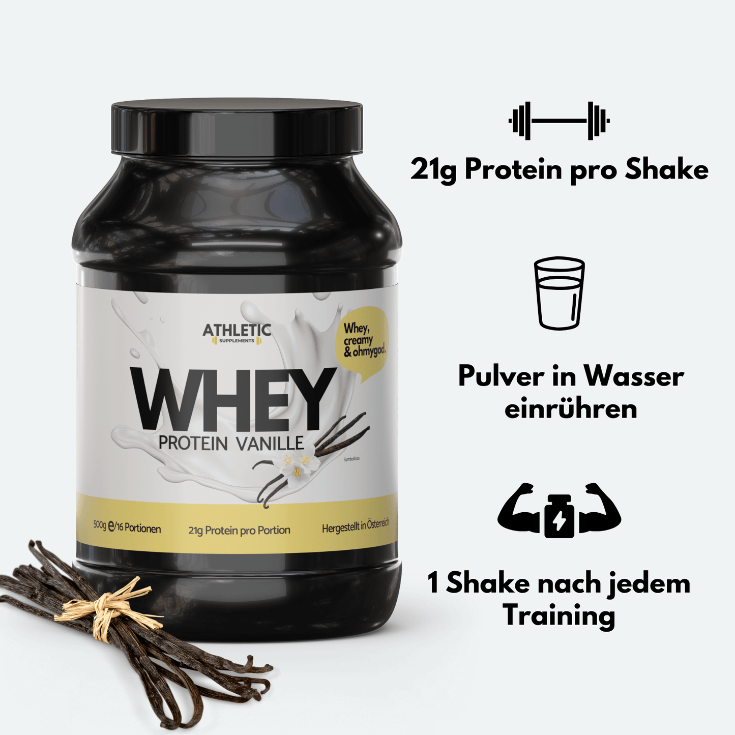 Whey Protein Vanille 500g