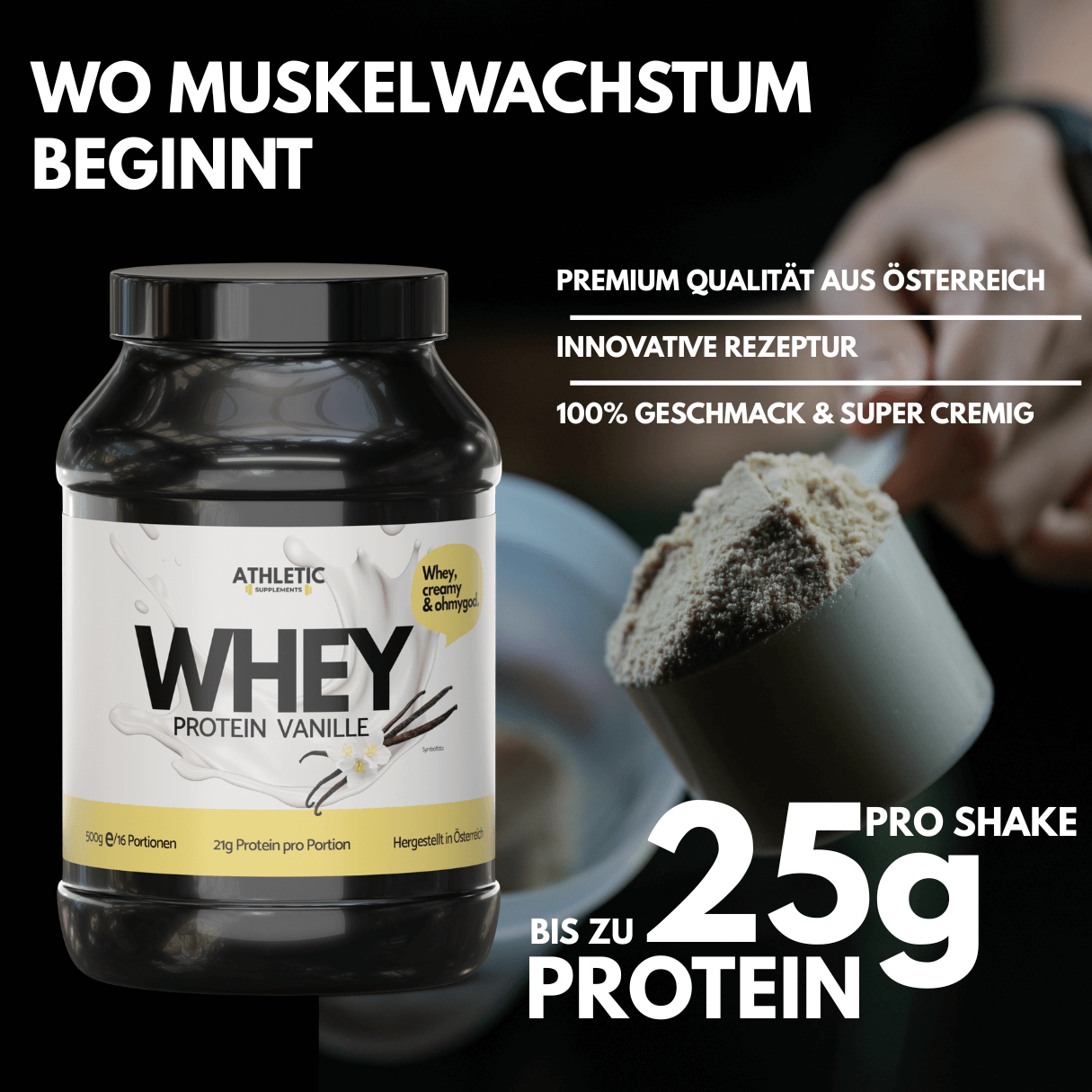 Whey Protein Vanille 500g